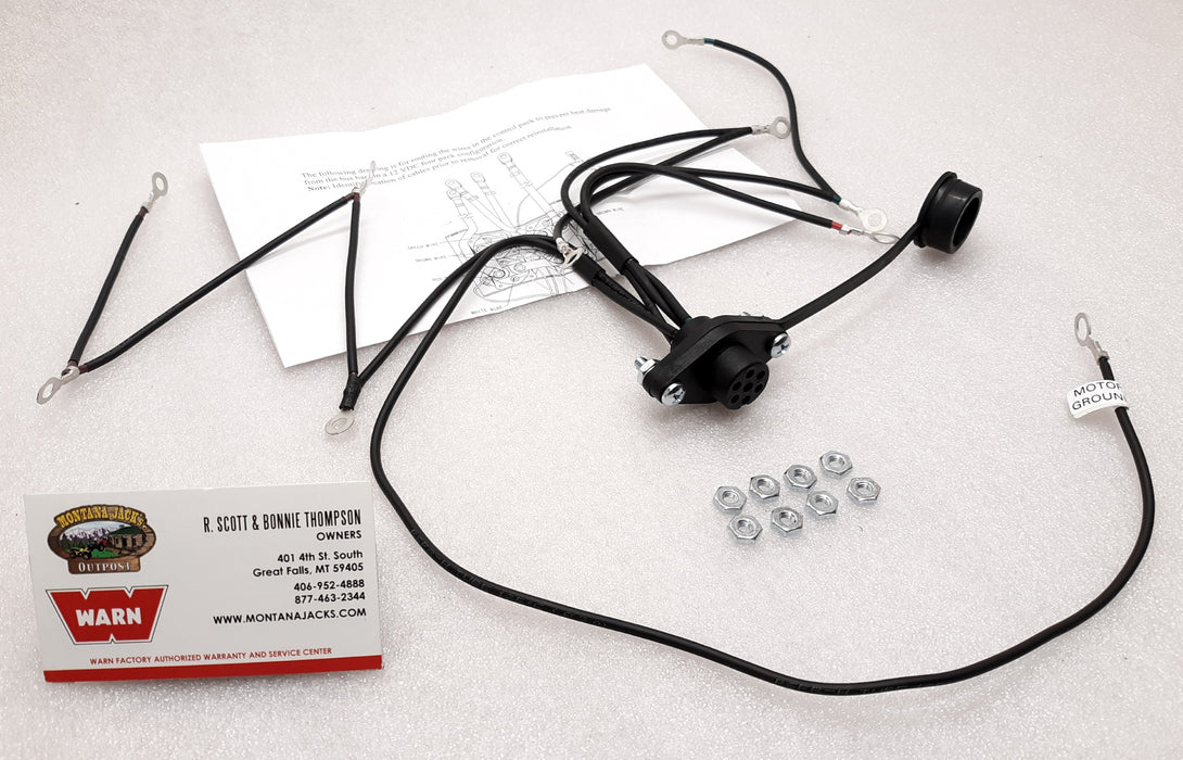 WARN 39886 5-Wire Remote Control Socket Kit for WARN Truck Winch w/4 solenoids