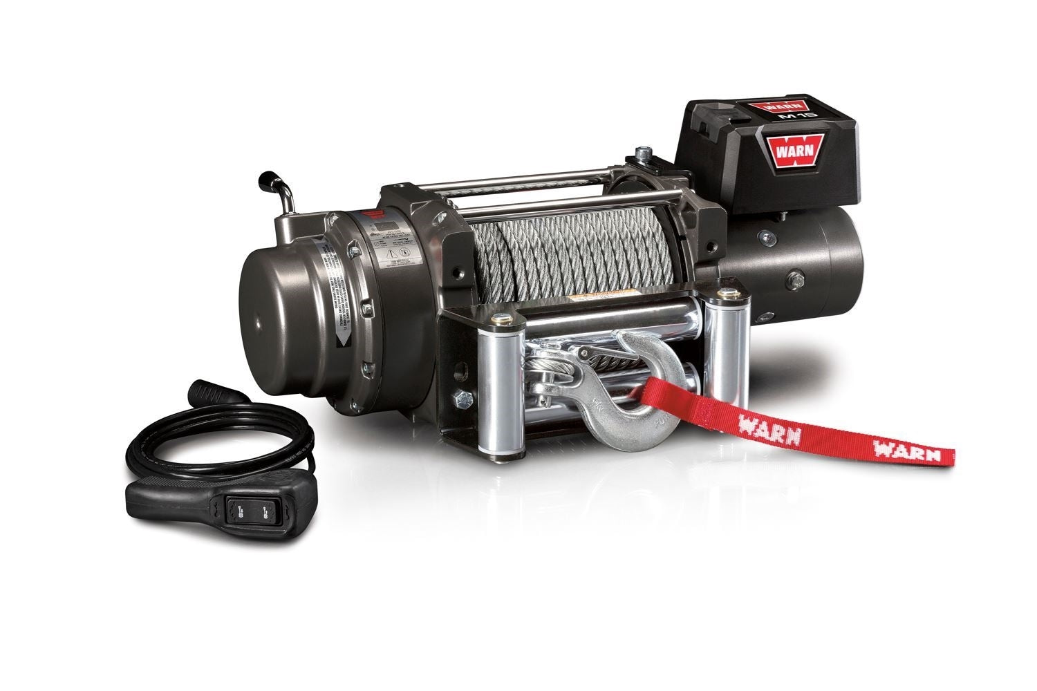 WARN 47801 M15 Winch 12 Volt, 90' Steel Rope, FREE SHIPPING