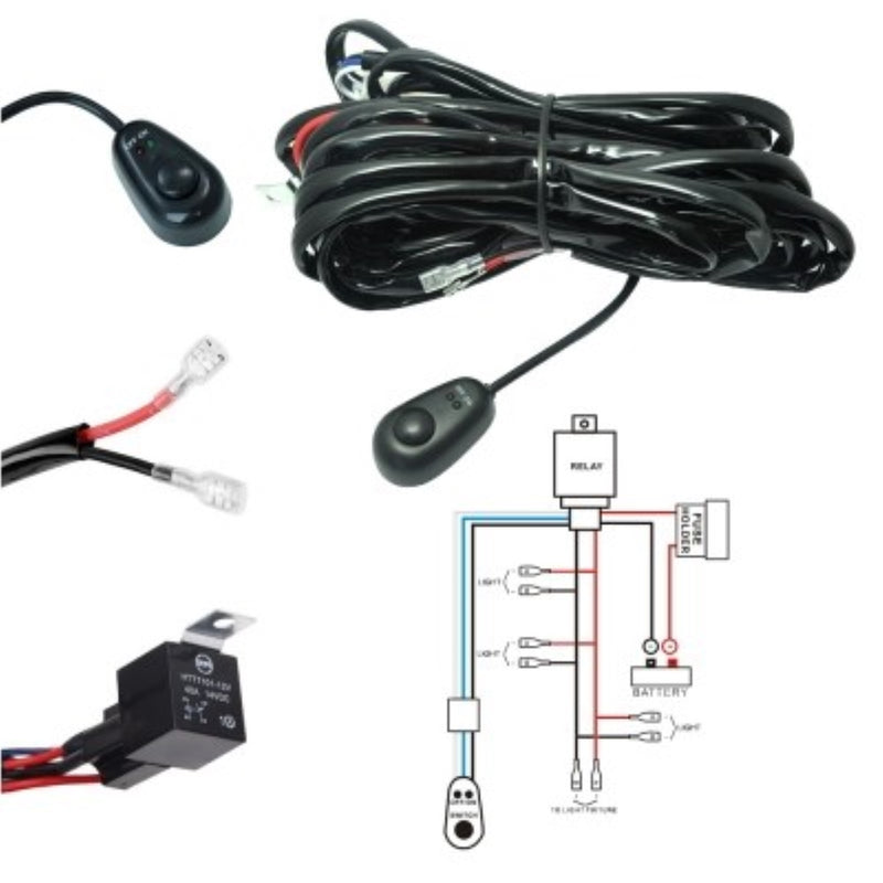 Studebaker 49065-OWH LED Light Bar Wiring Harness Kit