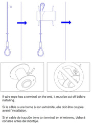 WARN 60076 ATV Replacement Winch Wire Rope, 3/16 x 50 ft.