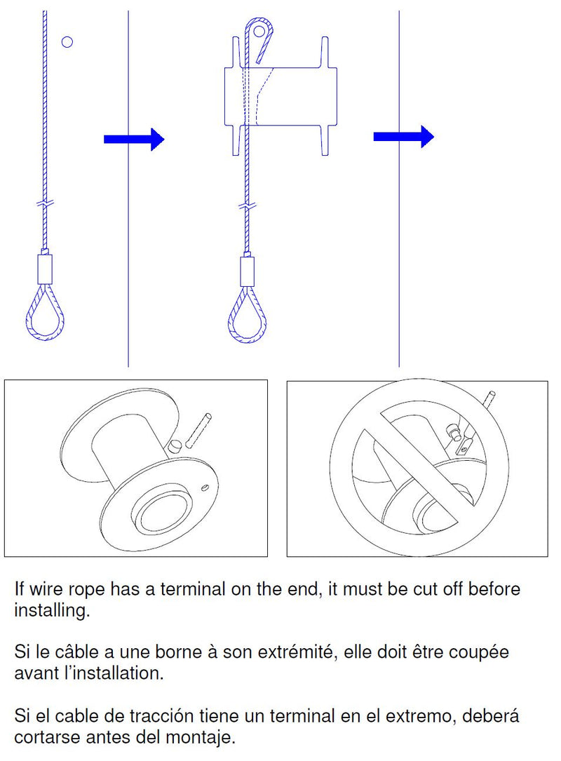 WARN 60076 ATV Replacement Winch Wire Rope, 3/16 x 50 ft.