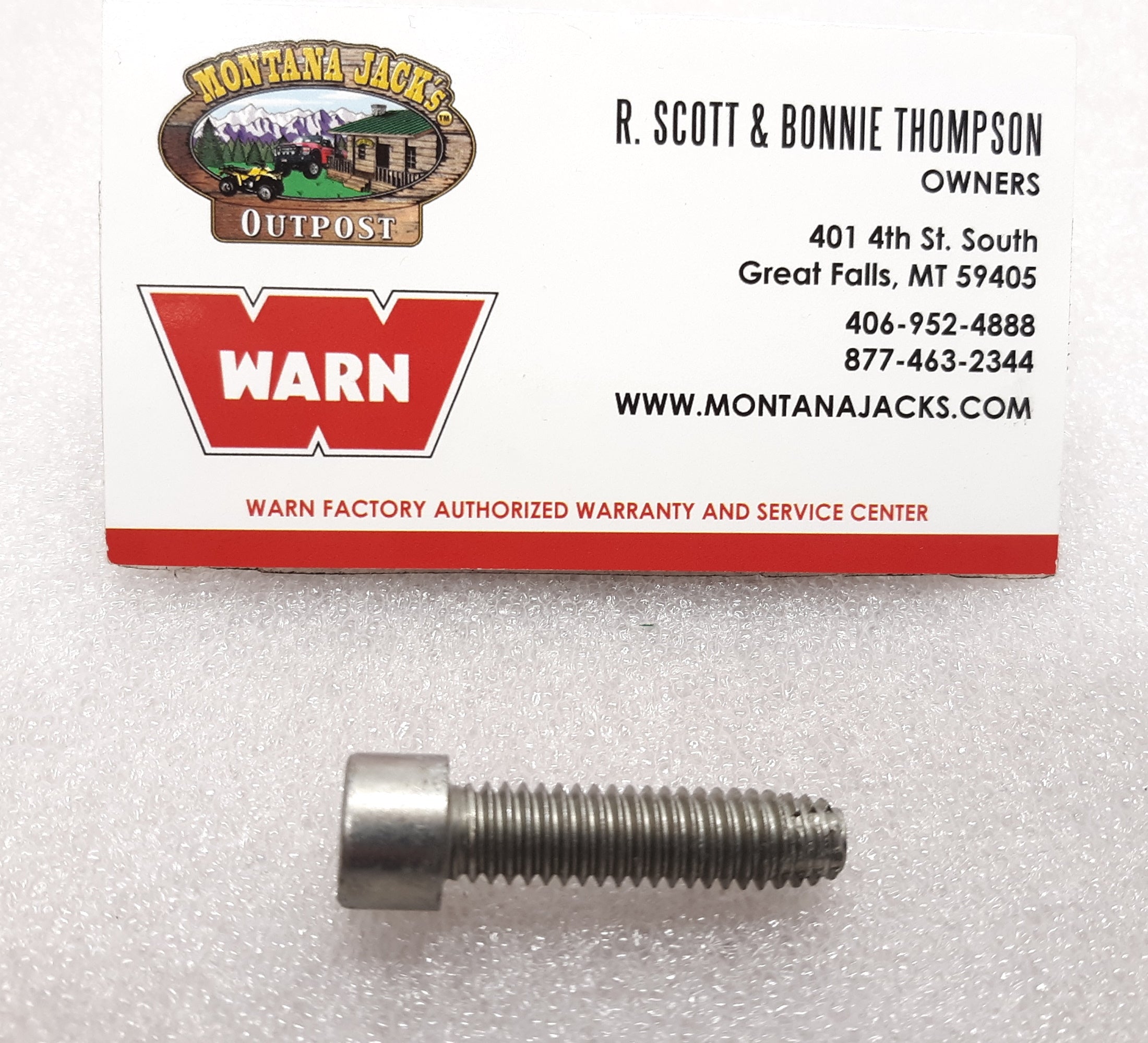 WARN 60451 Thread Cut Bolt, Socket head cap screw, 5/16-18 x 1 1/4