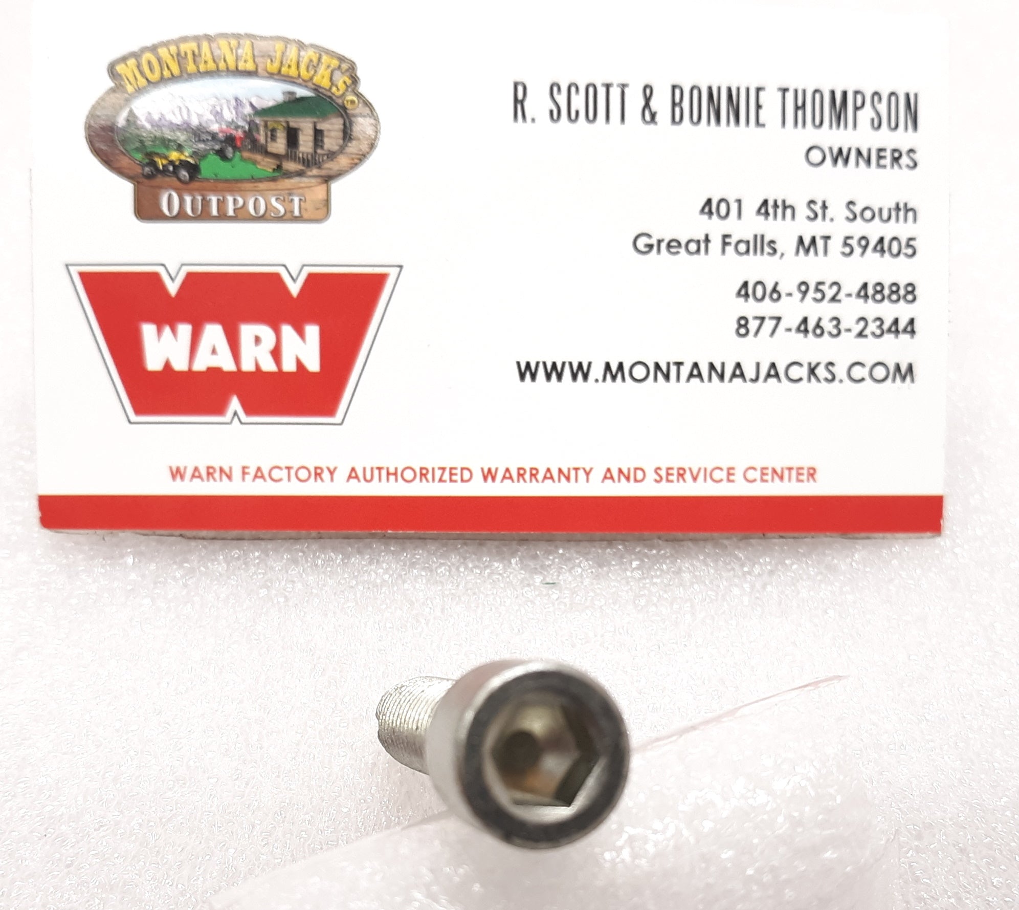 WARN 60451 Thread Cut Bolt, Socket head cap screw, 5/16-18 x 1 1/4