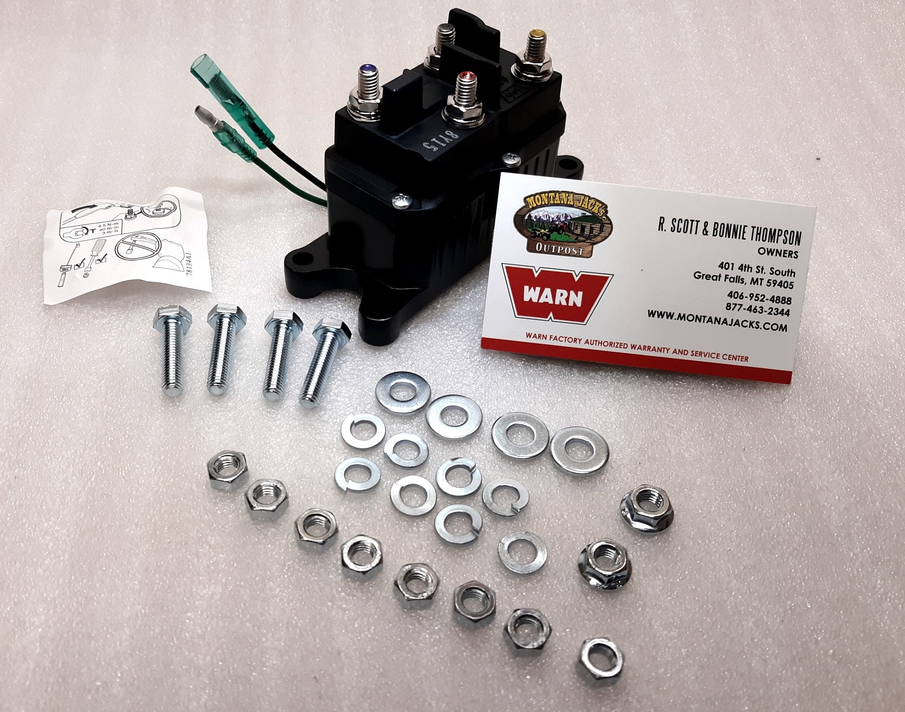 WARN 12 Volt Contactor for WARN ATV winches, FREE SHIPPING