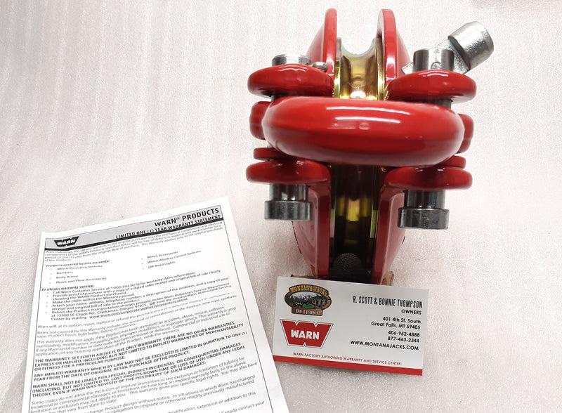 WARN 63490 Snatch Block, Heavy Duty 6 inch, 33,000 lb rating