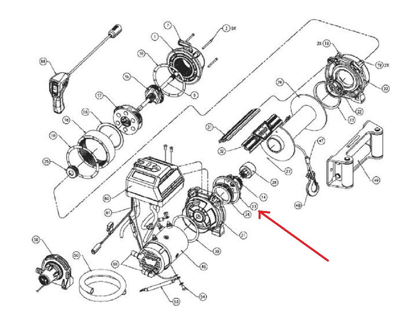WARN 63542 Winch V-Ring Drum Seal for Endurance 12.0 and 9.0rc Winches