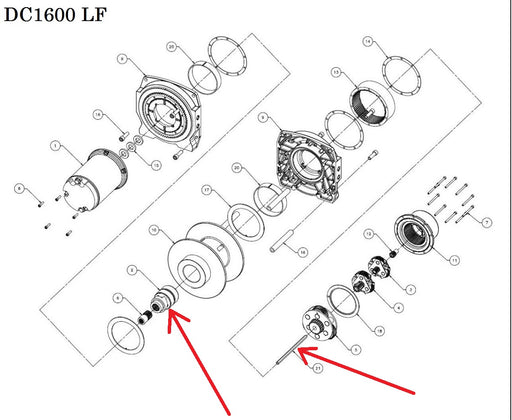 WARN 63550 Hoist Brake Assembly for DC1600 LF