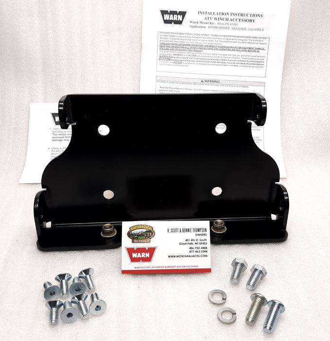 Warn 65563 ATV Winch Mount for 99-05 Can-Am Quest & Traxter