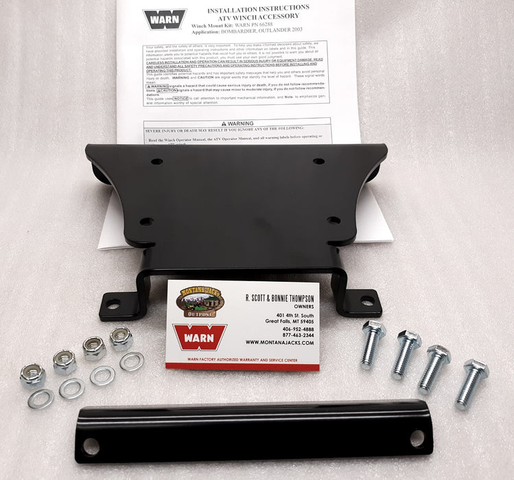 Warn 66288 ATV Winch Mount for 2003-06 Can-Am Outlander 330, 400