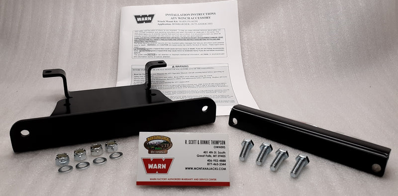 Warn 66288 ATV Winch Mount for 2003-06 Can-Am Outlander 330, 400