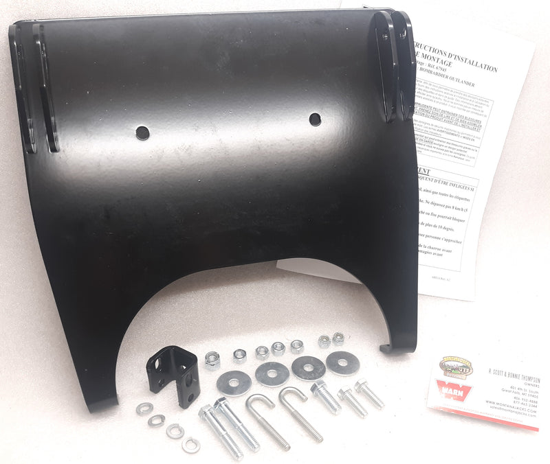 WARN 67945 ATV Center Plow Mount for 03-06 Can-Am Outlander 330, 400