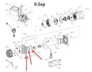 WARN 68607 Winch Drum Support Kit, Motor End, for 9.5xp