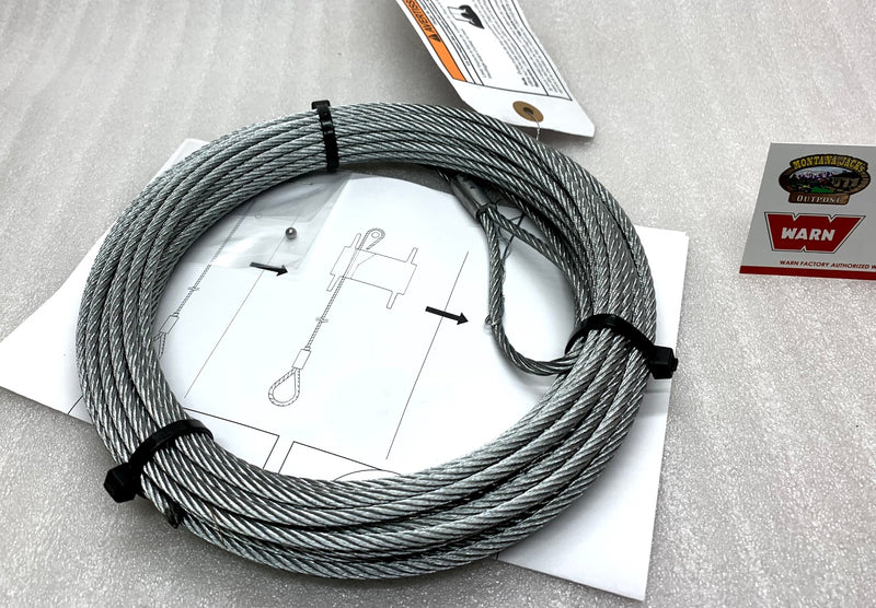 WARN 69336 ATV Winch Replacement Cable 1.5 Winch - 5/32 X 50 FT.