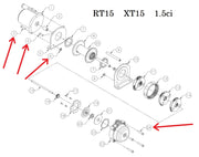 WARN 69342 Winch Hardware/Fastener Kit for RT/XT 15, 1.5ci