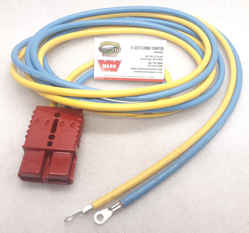 WARN 70717 Battery Power Lead 120" w/Quick Connect, for PV4500, V4000, RT/XT 40
