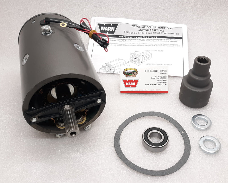 WARN 70865 Winch Motor Kit, 12v, for Series 15 Industrial Winch