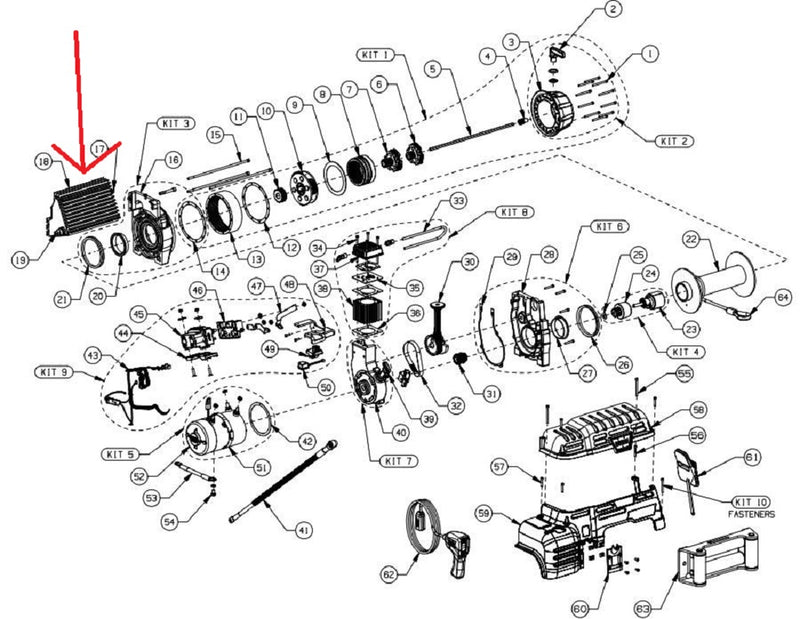 WARN 72098 Compressor Air Tank for PowerPlant 9.5 and 12 Truck Winch