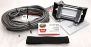 WARN 72128 Synthetic Winch Rope Replacement Kit with Roller Fairlead