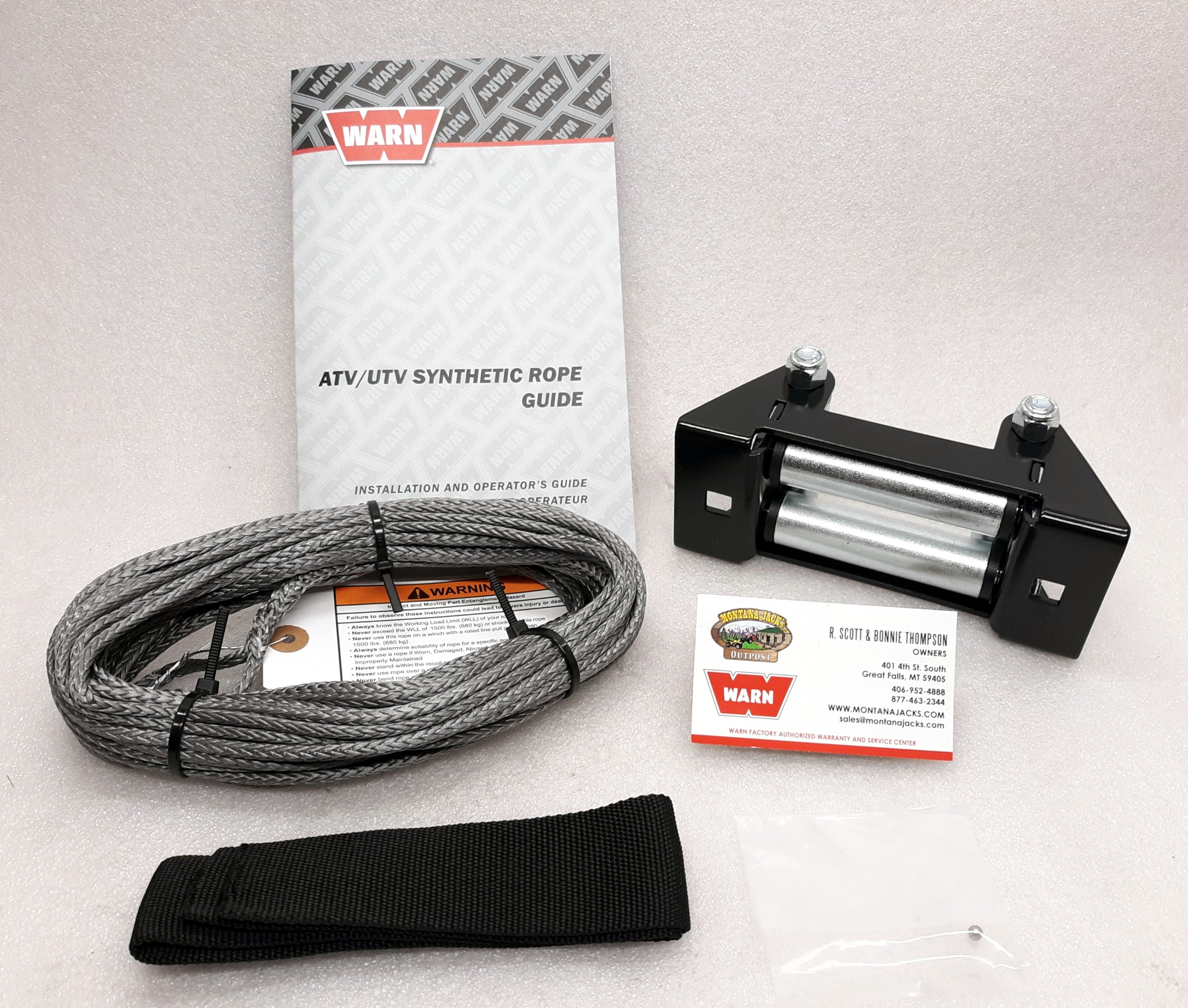 WARN 72495 Synthetic Winch Rope Kit, FREE SHIPPING! — Montana Jacks Outpost