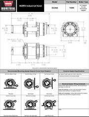 WARN 74396 Dimensions