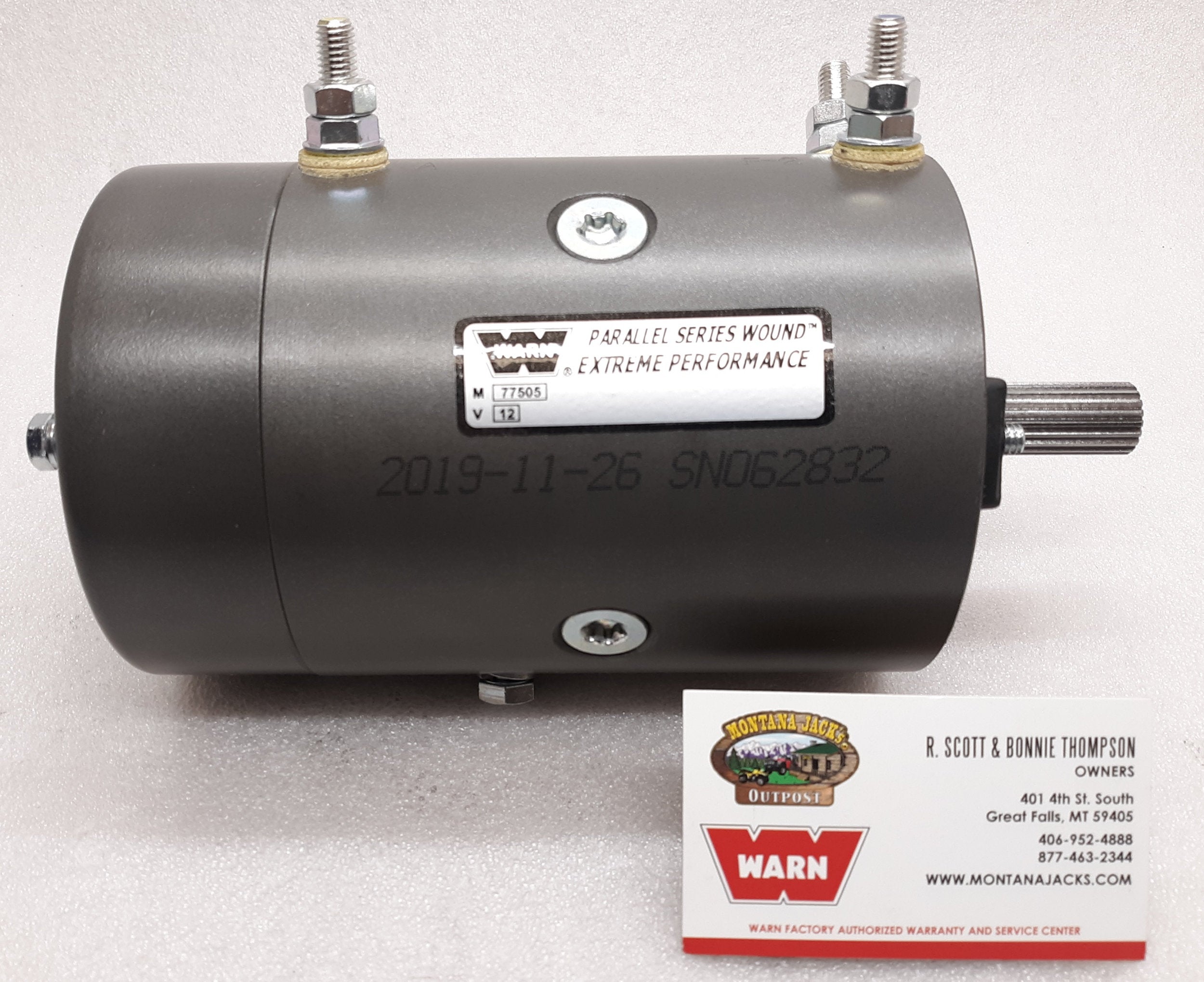WARN 74756 Winch Motor for M12, M15, FREE SHIPPING! — Montana