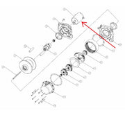 WARN 74853 Permanent Magnet Hoist Motor, 12V, for DC1200 Hoist