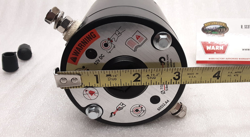 WARN 74853 Permanent Magnet Hoist Motor, 12V, for DC1200 Hoist