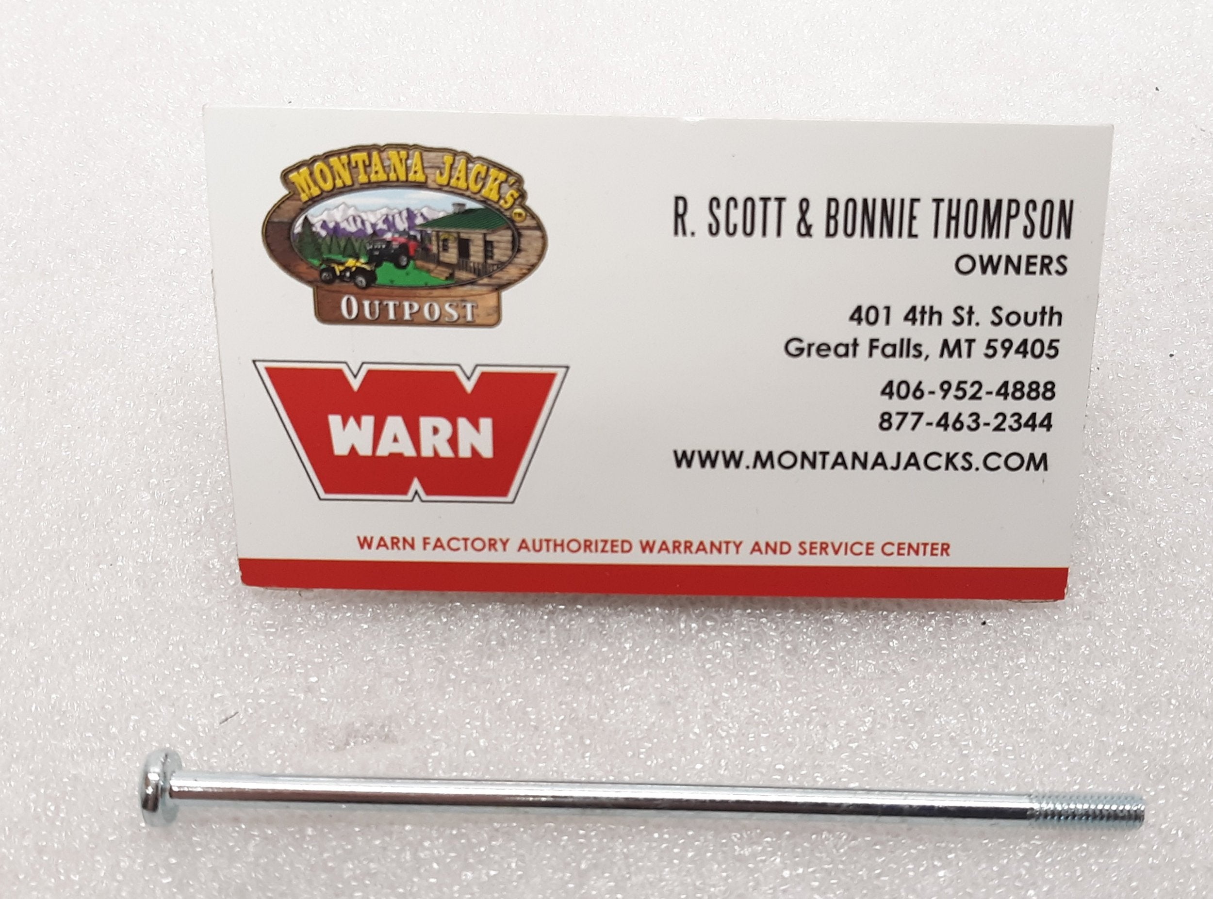 WARN 74916 Tie Bolt, for ProVantage 2500 & 3500, RT/XT 25 & 30
