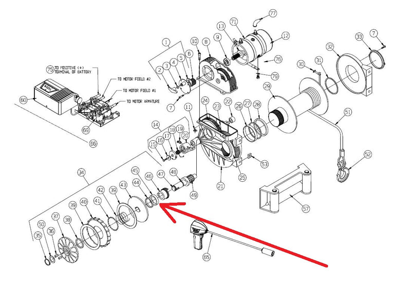 WARN 98507 Pinion Shaft Bushing for 8274 Truck Winch