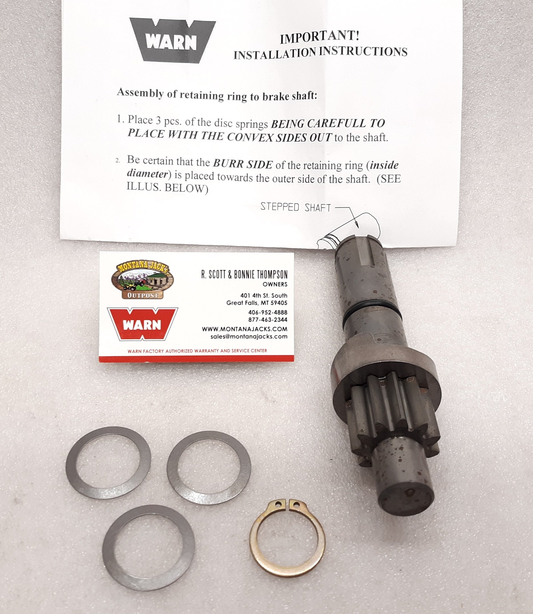 WARN 7732 Pinion & Cam for M8274 Truck/SUV Winch — Montana Jacks