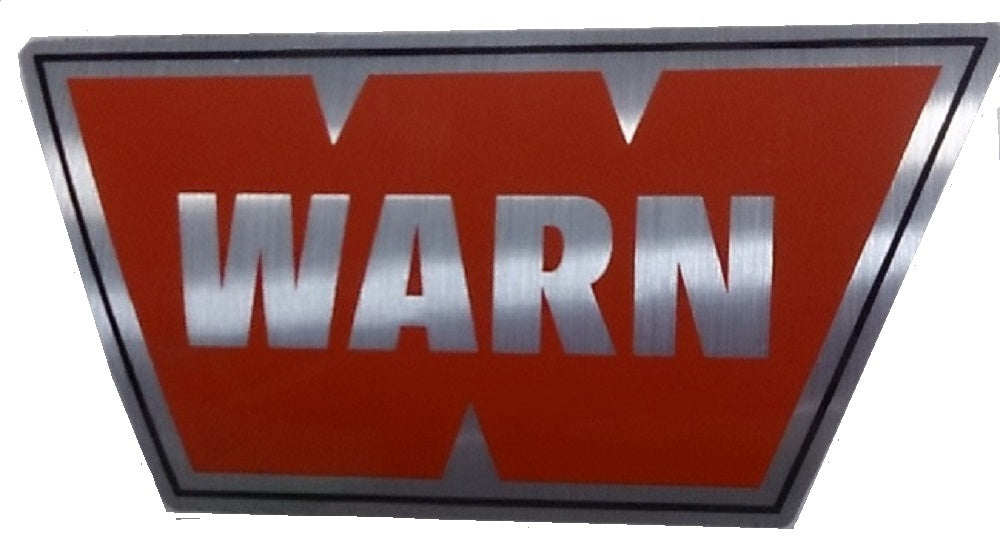 WARN 7749 WARN Decal 1" x 3" Red with Silver Background