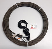 WARN 77534 Wire Rope Assembly 1/2" x 75' w/Hook