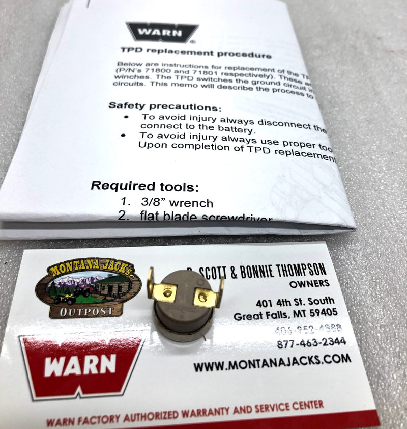WARN 78354 Temperature Protection Device for 9.5ti and PowerPlant Winches