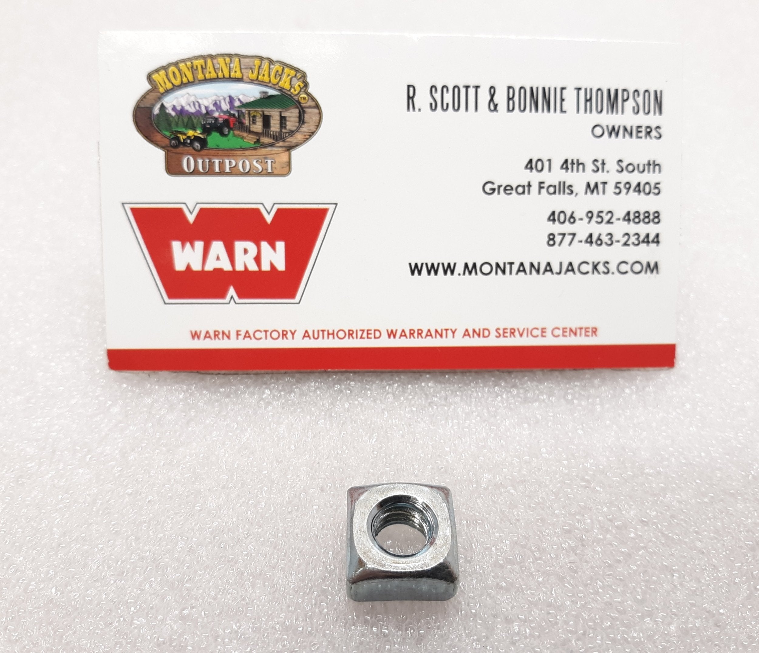 WARN 7953 Square Nut For M8274, FREE SHIPPING over $35.00