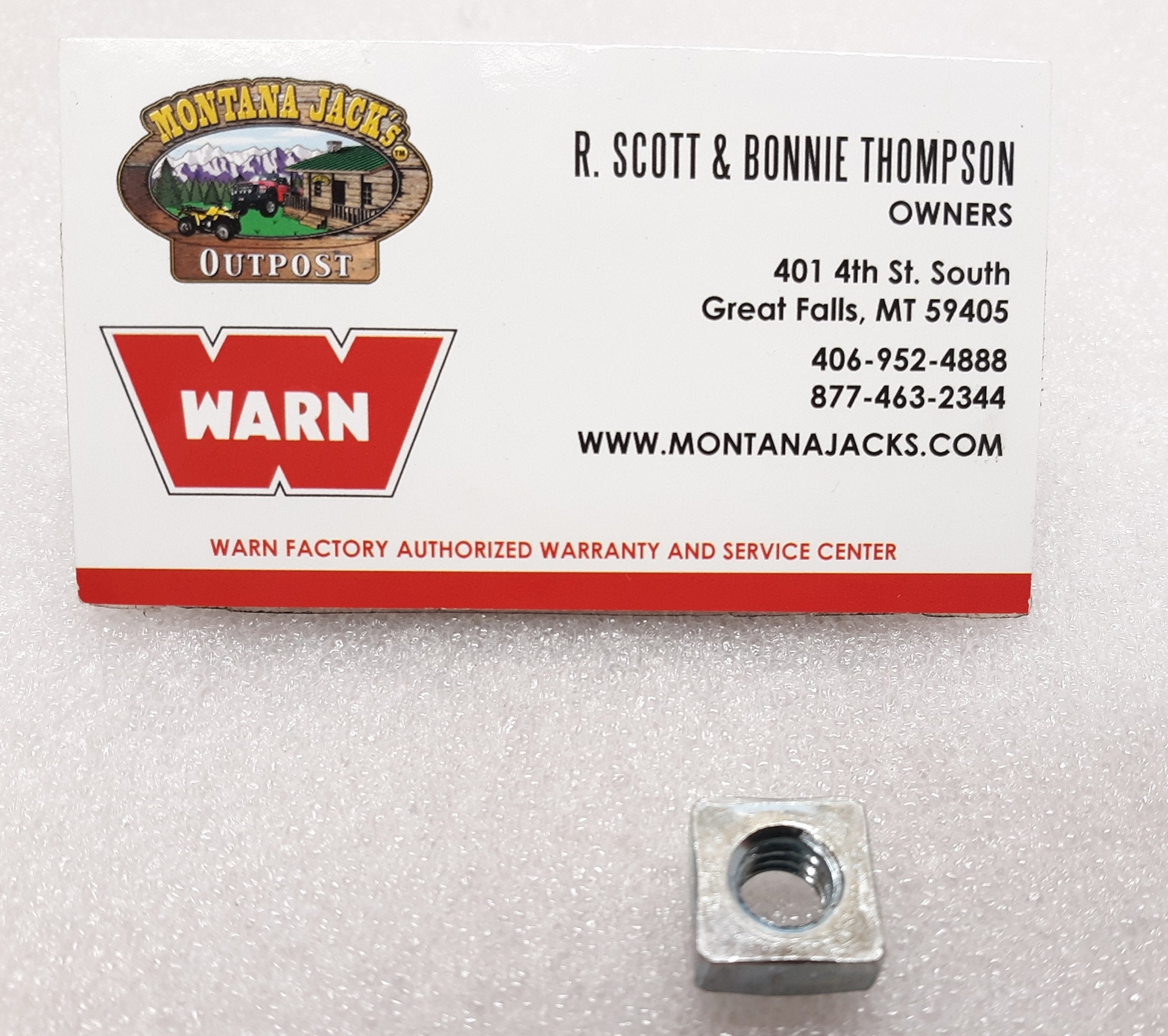 WARN 7953 Square Nut For M8274, FREE SHIPPING over $35.00