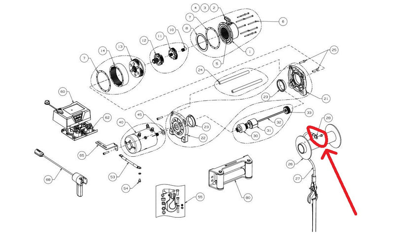 WARN 79626 Winch Cable Terminal Kit 3/8" for VR10, VR10000, VR12, VR12000