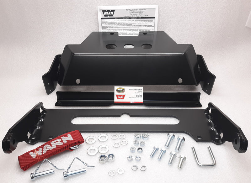 WARN 79700 UTV Front Plow Mount for 2009-16 Polaris Ranger 700/800/Diesel