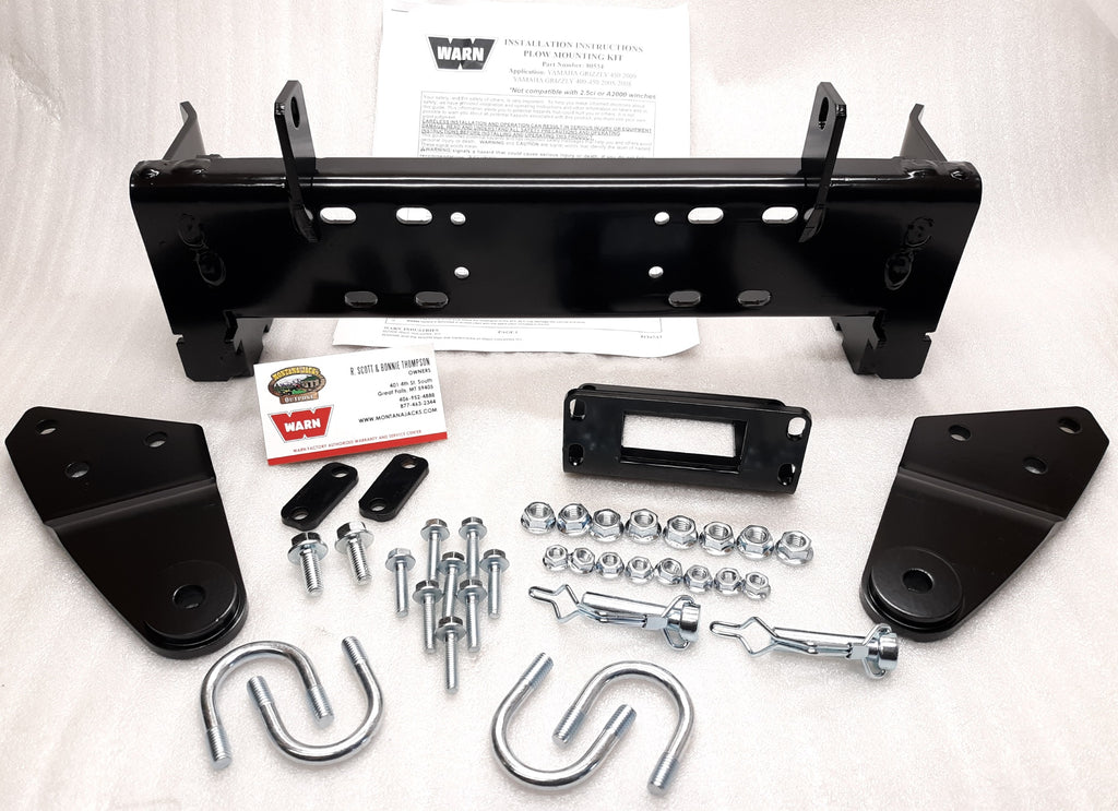 WARN 80534 ATV Front Plow Mount for 2005-14 Yamaha Grizzly, Kodiak