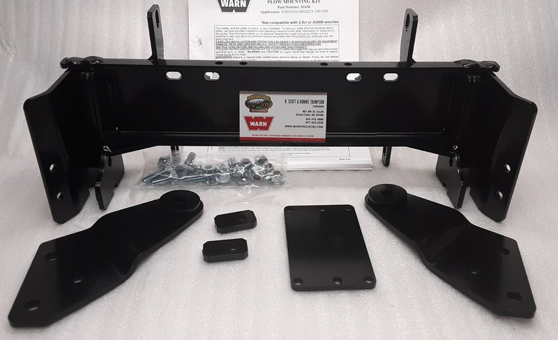 WARN 81656 ATV Plow Mount for 2003-14 Yamaha Grizzly, Kodiak