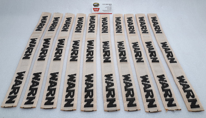 WARN 81764-10 Winch Hook Safety Strap, Desert Dust, 10 count