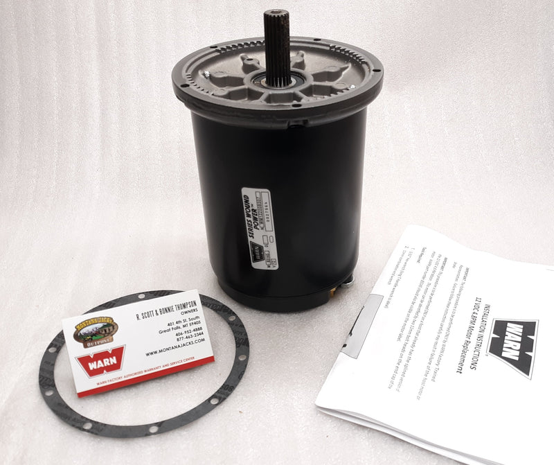 WARN 84210 Hoist Motor 12v Splined, for DC1600, 2000