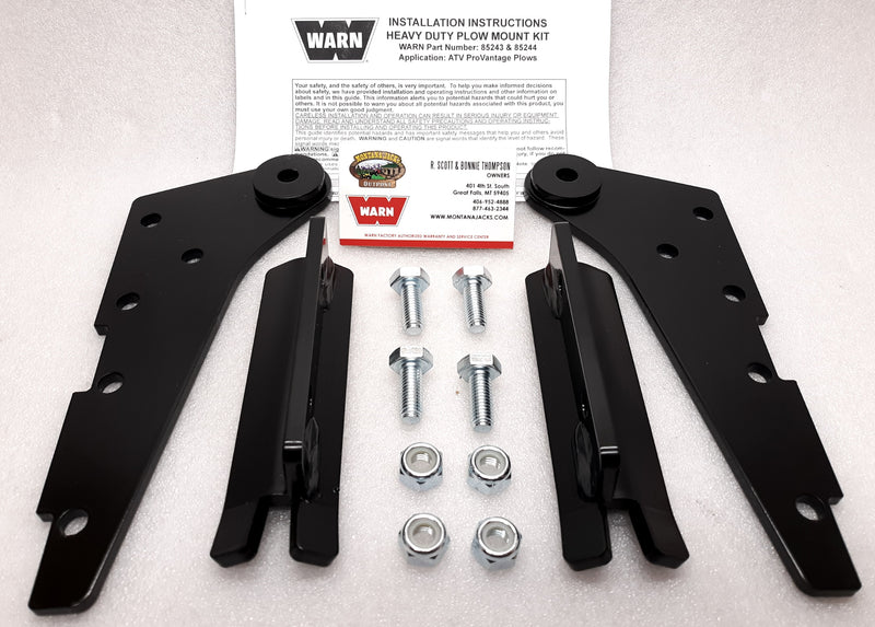 WARN 85243 ATV Standard Plow Mount Heavy Duty Upgrade Kit