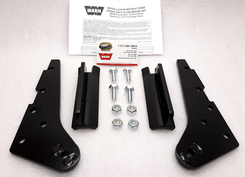 WARN 85243 ATV Standard Plow Mount Heavy Duty Upgrade Kit