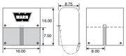 WARN 8557 Soft Winch Cover dimensions