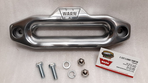 WARN 87914 Hawse Fairlead, Polished Aluminum for Synthetic Truck/SUV/Jeep Winch
