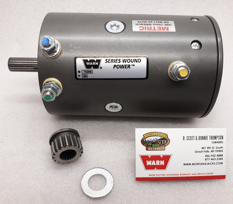 WARN 8803 Winch Motor, 24v Replacement or upgrade for Model 8274 Winch