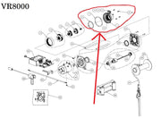 WARN 88049 Gear End Housing Kit for VR8, VR8-S, VR8000, VR8000-S