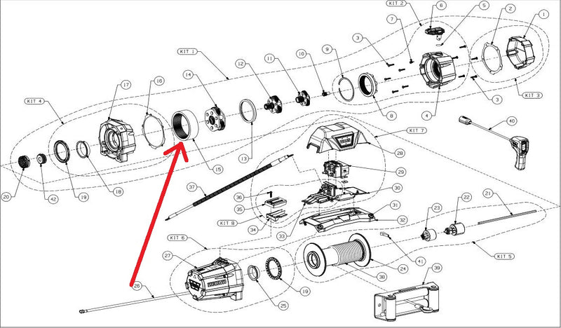 WARN 106075 Winch Ring Gear for ZEON 8, 8S, 10, 10S, 12, 12S, 10 & 12 Platinum