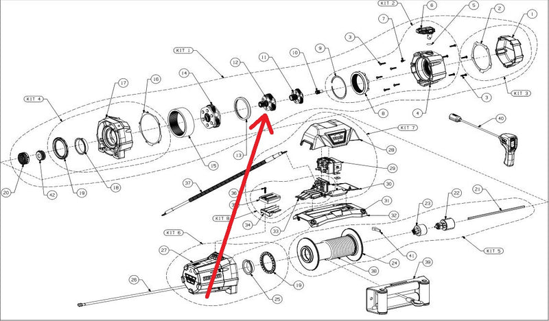 WARN 88606 Winch Carrier Gear, Stage 2 for ZEON 10, 10-S, 12, 12-S