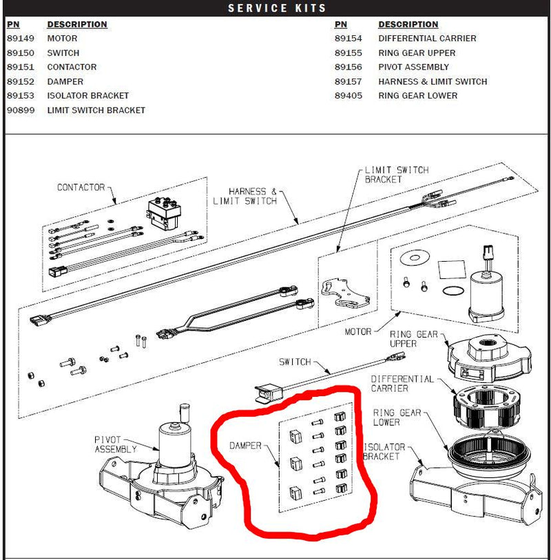WARN 89152 Damper Kit for ProPivot